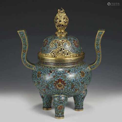 QING QIANLONG GLASS VASE