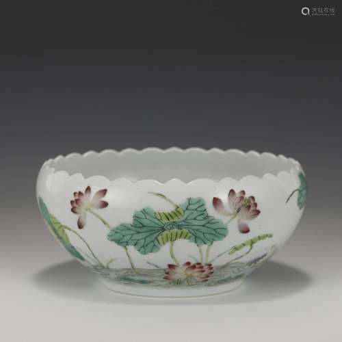 QING JADE POWDER BOWL