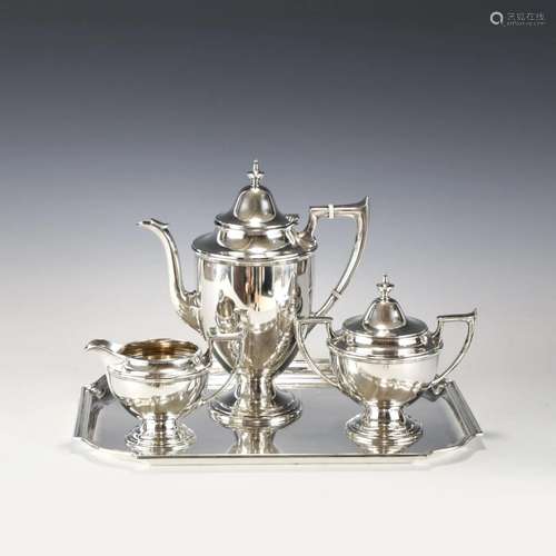 SET OF 4 PCS ALVIN SILVER TEA SET