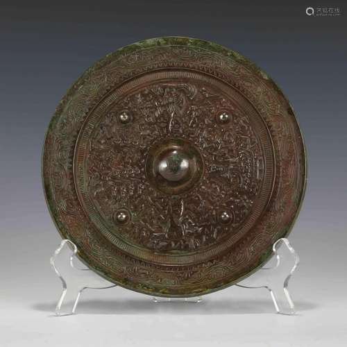 ANCIENT CHINESE BRONZE MIRROR