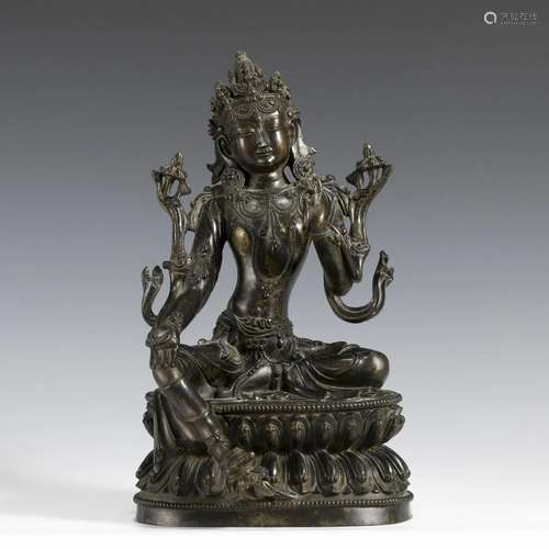 MING GUANYIN BRONZE BUDDHA