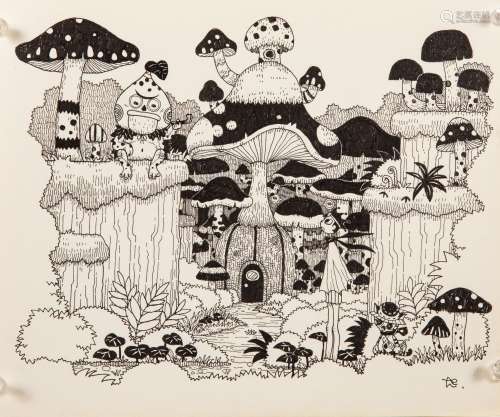 少年与蘑菇森林