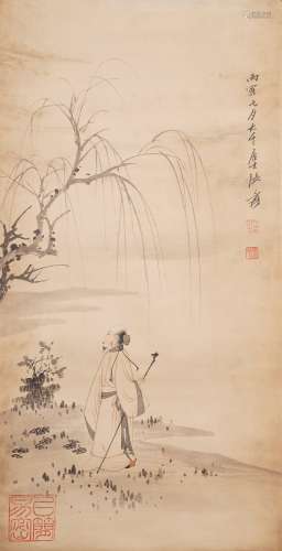 The Picture of Figure Painted by Zhang Daqian