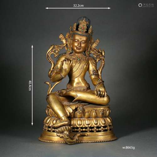 Gilt Bronze Tara