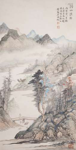 The Picture of Landscape Painted by Wu Hufan