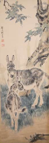 The Picture of Donkey Painted by Liu Guiling