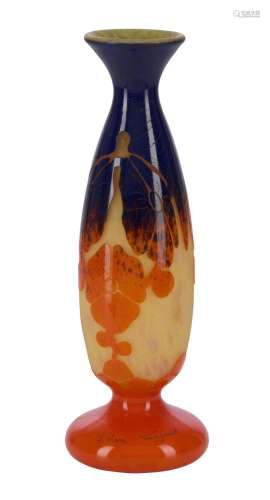 A FRENCH CAMEO GLASS VASE BY CHARLES SCHNEIDER (1881-1958), ...