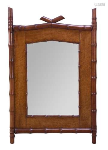 A FRENCH WALL MIRROR LATE 19TH CENTURY