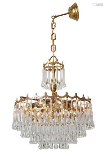 A VENETIAN FOUR TIER WATERFALL CHANDELIER CIRCA 1960