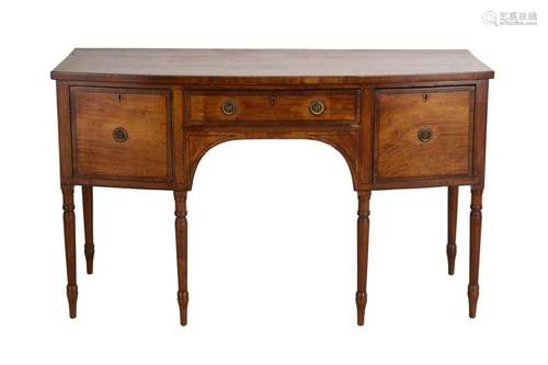 A GEORGE III MAHOGANY SIDEBOARD EARLY 19TH CENTURY