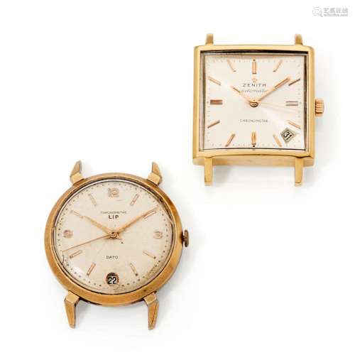 Un lot de 2 montres des années 60, Zenith (chronomètre autom...