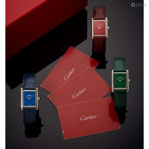 Cartier, Tank Must, Réf. WSTA0055, garanties d'origine n...
