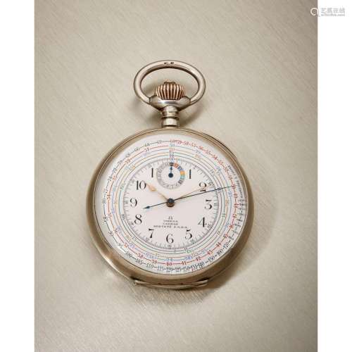 Omega, Chronotachymètre, vers 1910. Un rare chronographe dou...