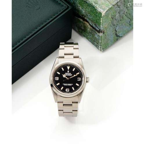 Rolex, Explorer I, Réf. 14270, n° S70xxxx, vers 1993. Une be...