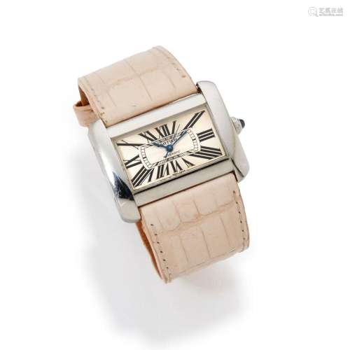 Cartier Divan, Réf. 2612, vers 2000. Une montre de dame en a...