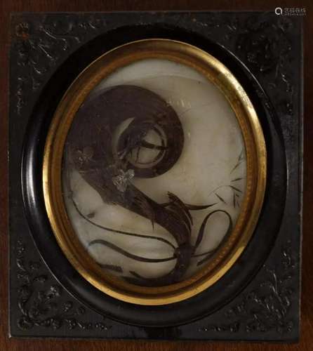 19TH-CENTURY CARVED EBONY FRAME