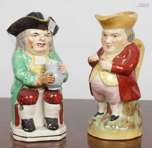 2 LARGE 18TH-CENTURY CHARACTER JUGS