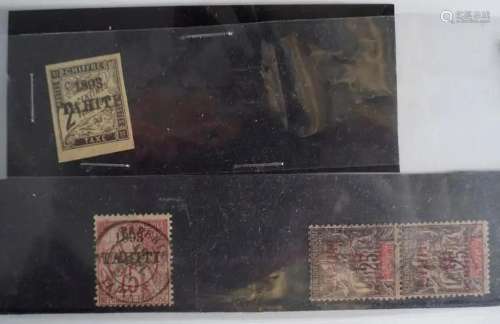 COLLECTION OF EARLY TAHITI STAMPS