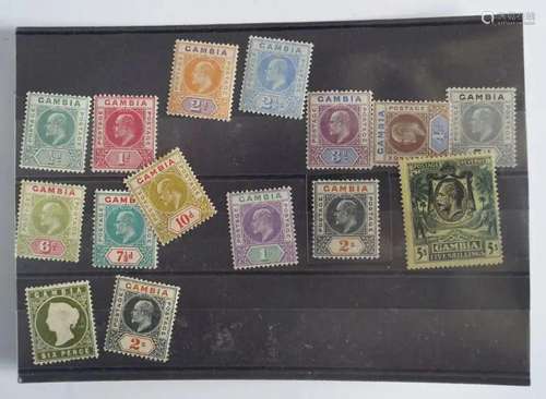 COLLECTION OF EARLY GAMBIA STAMPS