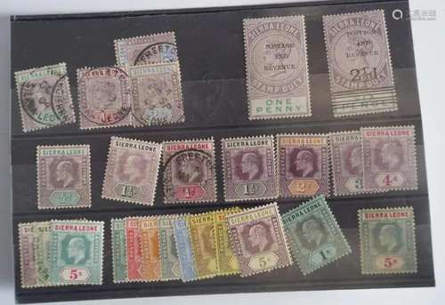 COLLECTION OF EARLY SIERRA LEONE STAMPS