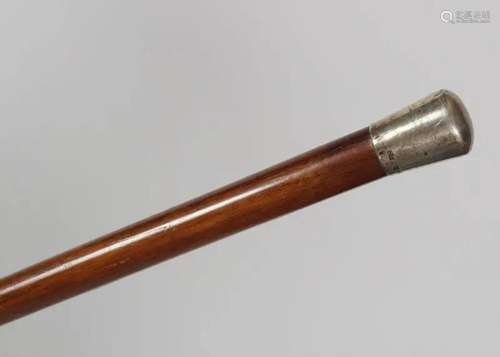 EDWARDIAN HARDWOOD WALKING STICK