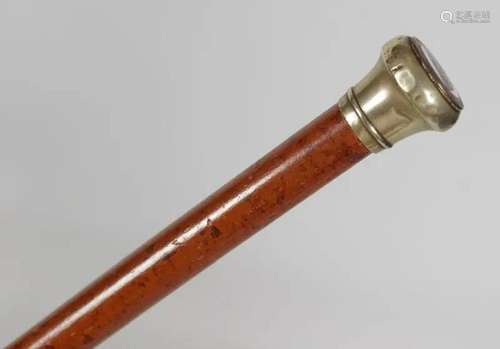 EDWARDIAN SATINWOOD WALKING STICK