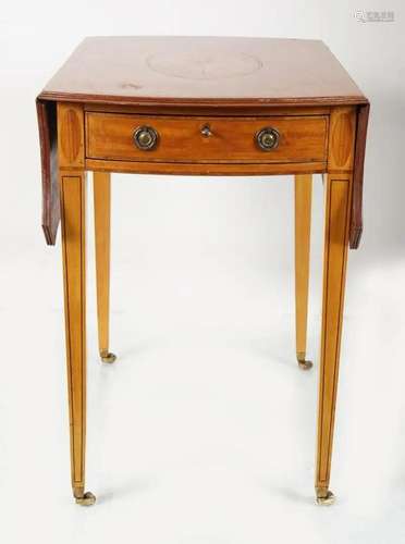 EDWARDIAN SATINWOOD PEMBROKE TABLE