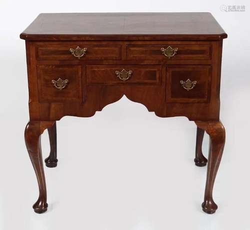 WILLIAM AND MARY STYLE WALNUT LOWBOY