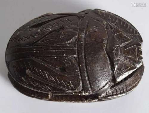 EGYPTIAN SOAPSTONE SCARAB