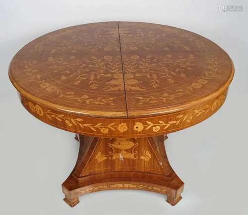 LARGE DUTCH MARQUETRY CENTRE TABLE