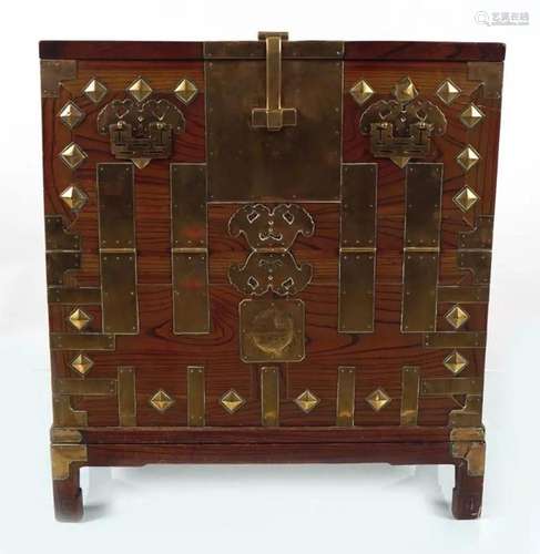 19TH-CENTURY JAPANESE HARDWOOD CABINET