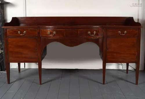 LARGE GEORGE III MAHOGANY SIDEBOARD