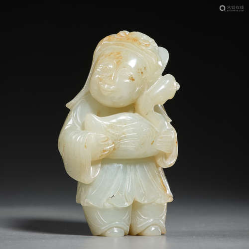 Chinese Ming Dynasty hetian jade figure