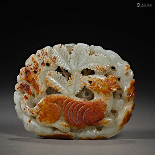 Chinese Yuan Dynasty Hetian jade brand