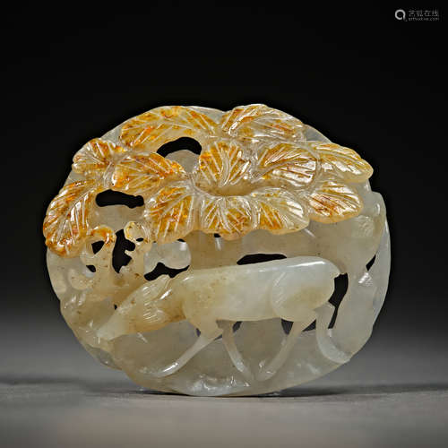 Chinese Yuan Dynasty Hetian jade brand