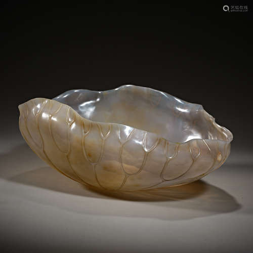 Chinese agate basin from the Qing Dynasty