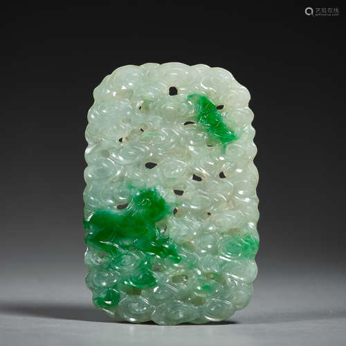 Chinese jade card of qing Dynasty