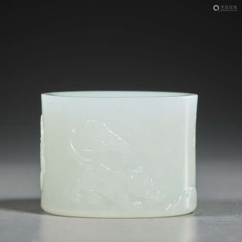 Hetian jade pull in Qing Dynasty