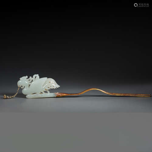 Hetian jade hairpin of song Dynasty of China