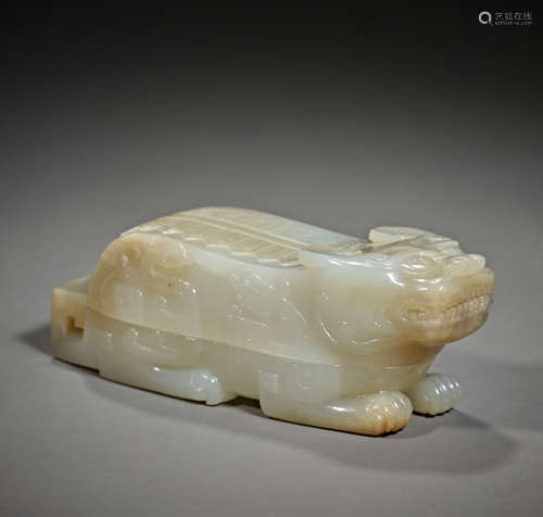 Hetian Jade beast box of qing Dynasty