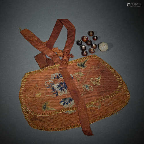 Chinese Song Dynasty patterned cloth bag