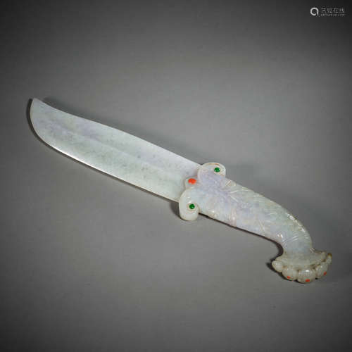 Qing Dynasty Jade dagger from China