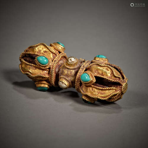 Chinese Ming dynasty pure gold jewelry