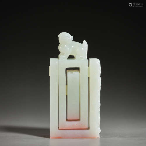 Chinese Hetian jade seal of qing Dynasty