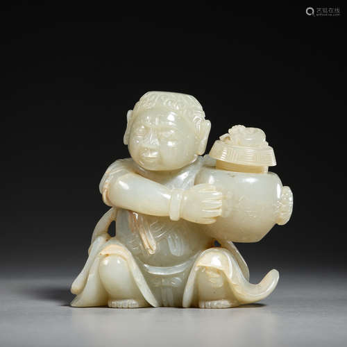 Chinese Ming Dynasty hetian jade figure