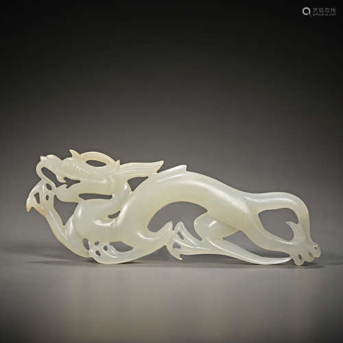 Hetian Jade Dragon in Yuan Dynasty of China