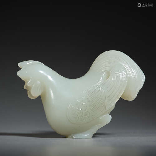 Hetian jade chicken of Qing Dynasty China