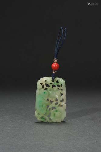 Jadeite Waist Tag, Qing Dynasty