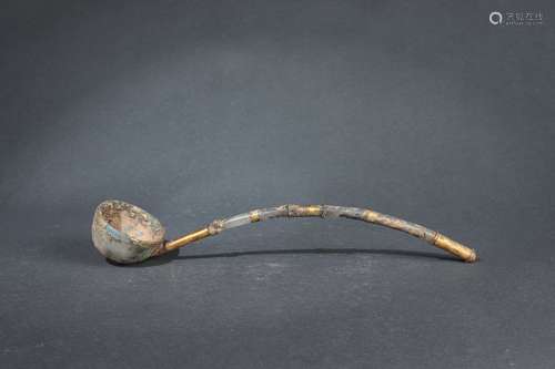 Gilt Jade Spoon