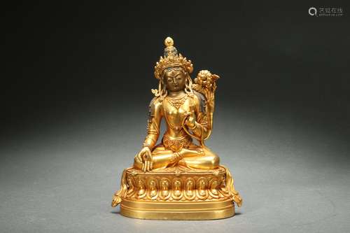 Gilt Bronze Statue of Buddha